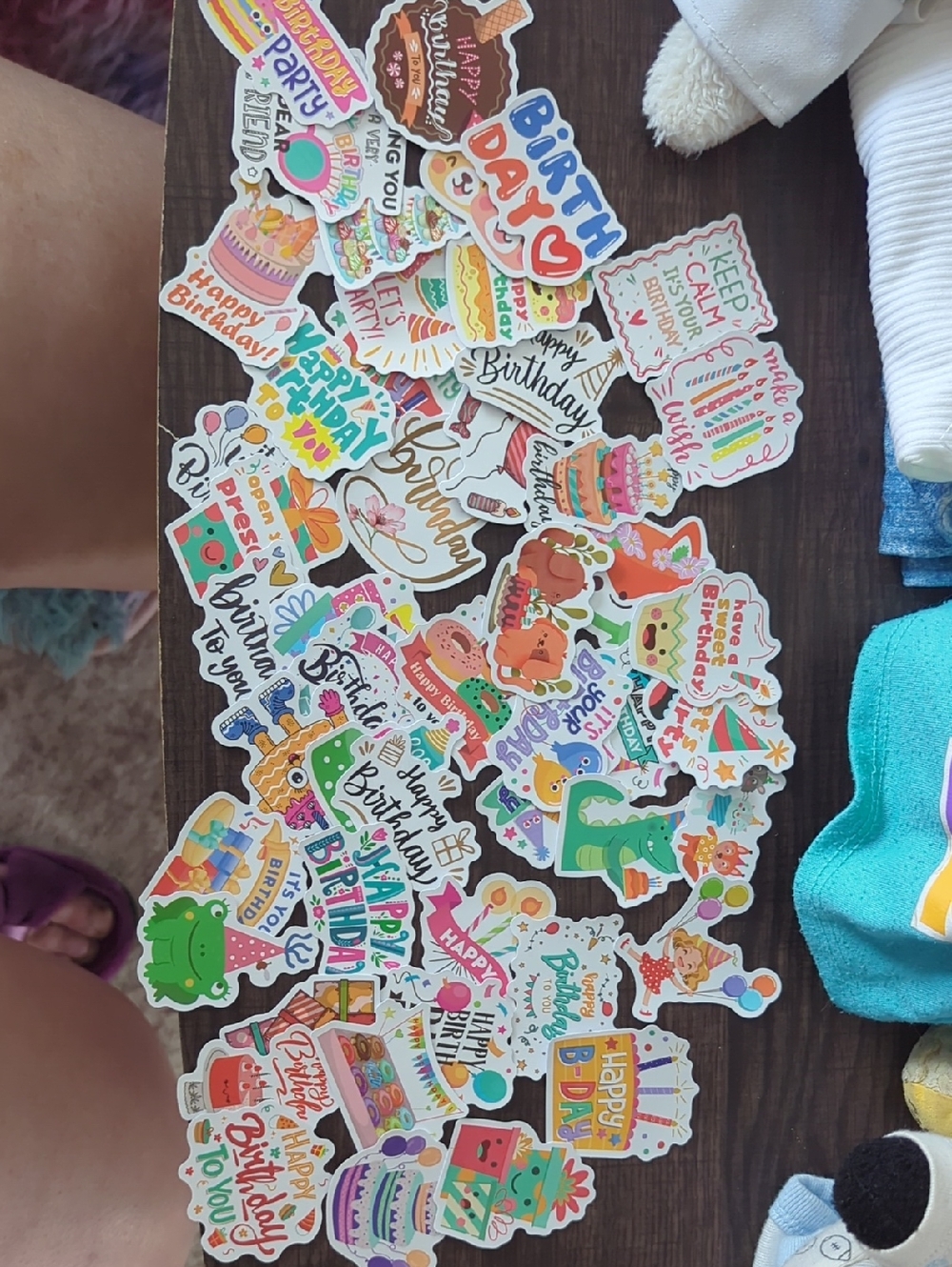 50 Birthday Party Stickers